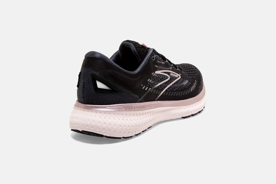 Glycerin 19 Road Brooks Running Shoes NZ Womens - Black/Pink - CLODFN-639